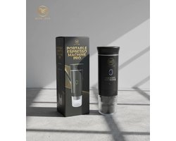 Nova Loom - Draagbaar Espressomachine Pro voor auto, thuis en camping - Multifunctionele 3-in-1 draagbare elektrische reiskoffieapparaat - Capsule, cups en Poeder - Zwart - draadloos - makkelijk oplaadbaar