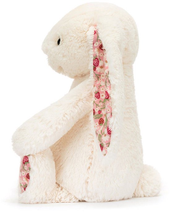 Jellycat Knuffels - Blossom Cream Bunny Berry - Konijn - 31 cm - Met extra dikke luxueuze vacht - Knuffel voor alle leeftijden van Jellycat — afbeelding 2