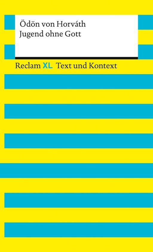Reclam XL – Text und Kontext - Jugend ohne Gott. Textausga ... - cover
