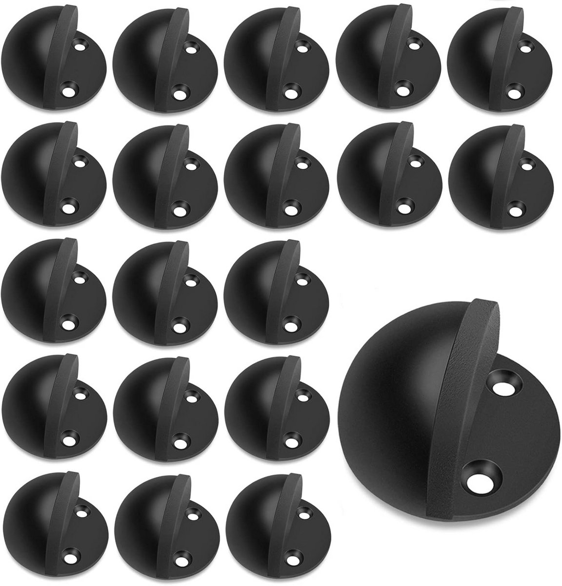 Moderne Vloerdeurstoppers - 20 Stuks Zelfklevende Rubber Bumper Deurstopper