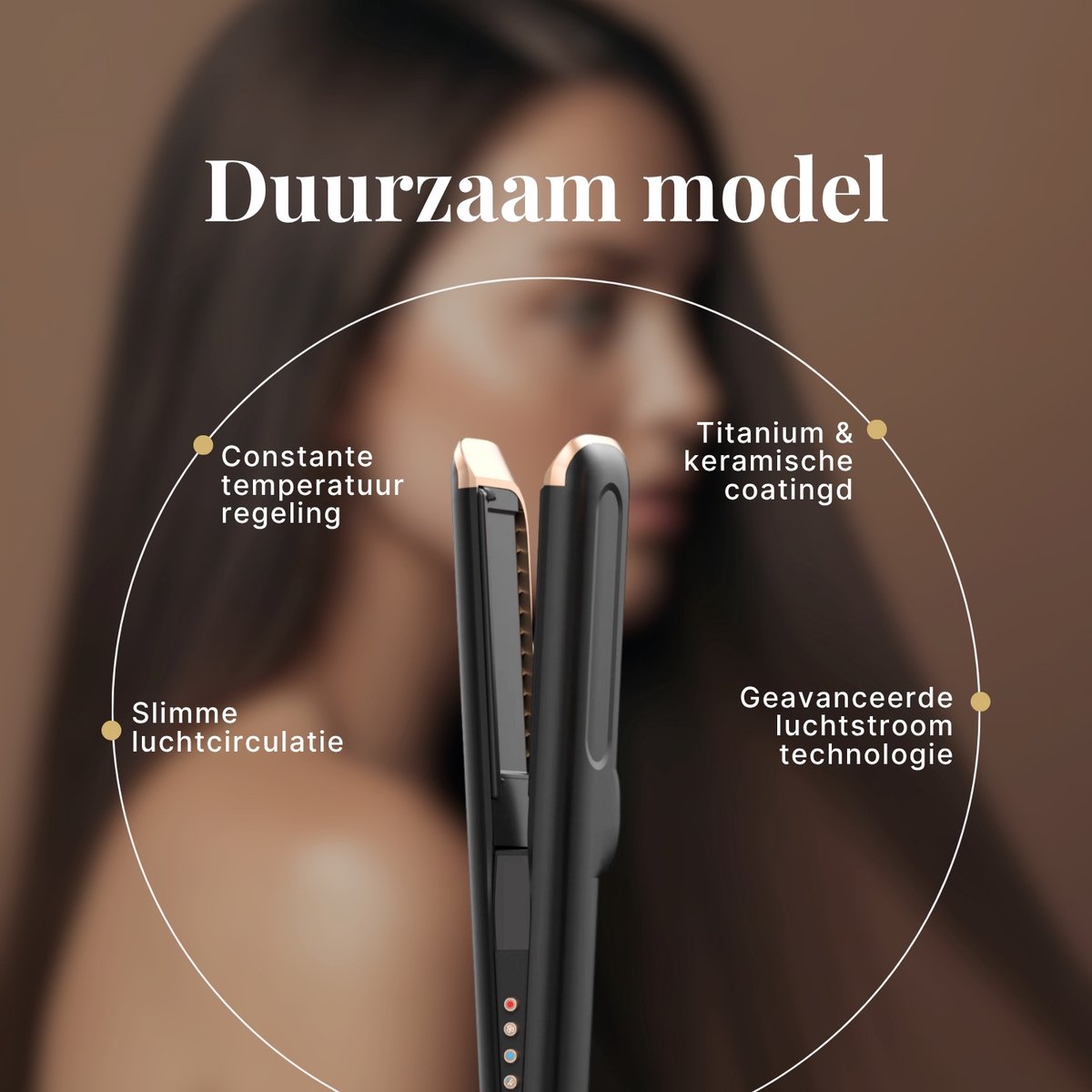 La Nou Airstraighter Hairstyler 2-in-1 met Ionische Technologie - afbeelding 3