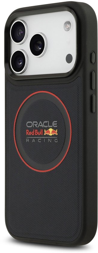 Coque arrière Red Bull Racing pour iPhone 17 Pro - MagSafe - Cuir PU maillé - Bleu marine