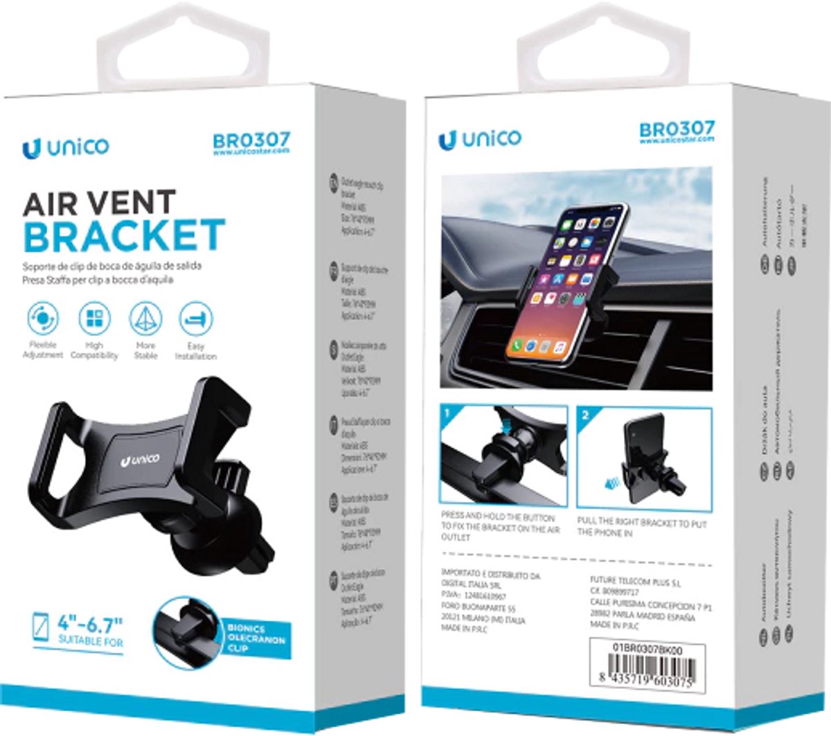 Auto Telefoonhouder – Universele Smartphone Houder – Dashboard Ventilatierooster