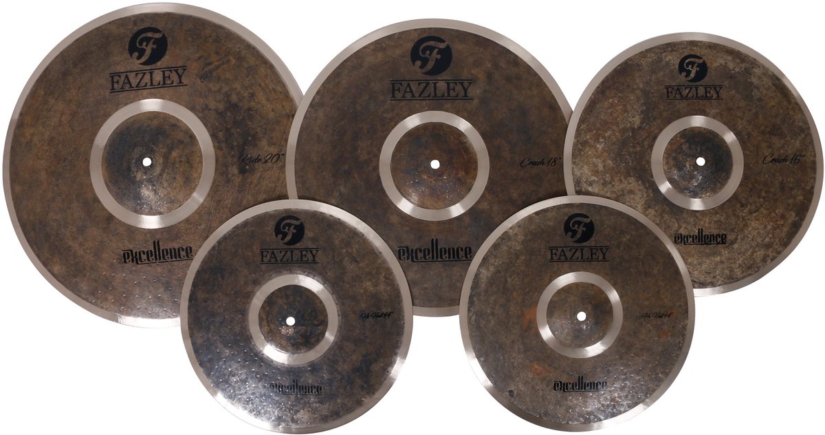 Fazley CYM Excellence Kit B20 4-delige bekkenset inclusief bekkentas