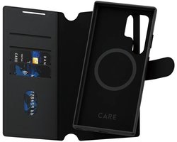 CARE by PanzerGlass Tango 2 in 1 Wallet Case geschikt voor MagSafe geschikt voor Samsung Galaxy S24 Ultra - Black