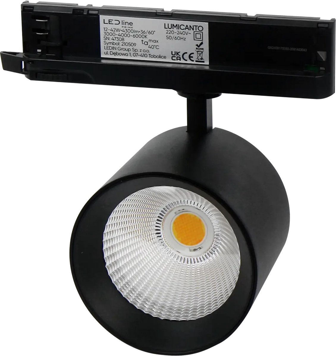 LED Line - LED Railspot Lumicanto zwart 6-20W | 620-2000lm - Multi Color Switch | Beste Kleurweergave - 36°/60° bundel | 5 jaar garantie