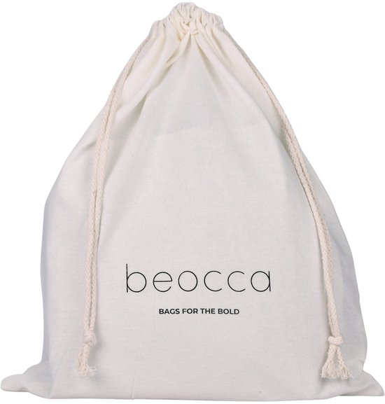 Beocca - Sac bandoulière femme - Lua - cuir tanné végétal - Marron - Fermeture éclair YKK