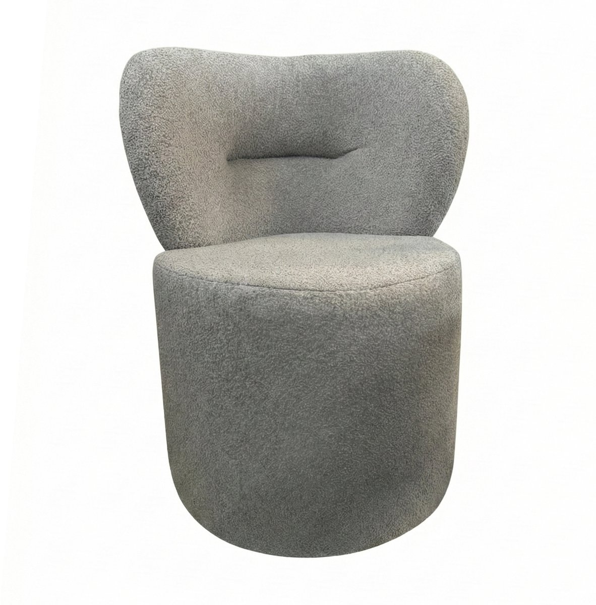 Fauteuil - Stoel 80x50x45 cm - Poef met omhullende rugleuning - Grijs - Zitzak stoel