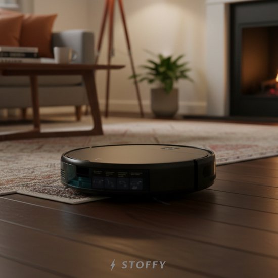 Stoffy Robotstofzuiger met Dweilmogelijkheid Zwart 3000Pa - Stoffy - €149,80