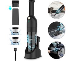 Grenintol H6X - Handstofzuiger Oplaadbaar - Kruimelzuiger Snoerloos - Auto Stofzuiger Draadloos - Krachtige Zuigkracht 25000Pa - Voor Thuis & Auto - Opzetstukken en Extra HEPA Filter - Compact - Geschikt Voor Huisdierharen