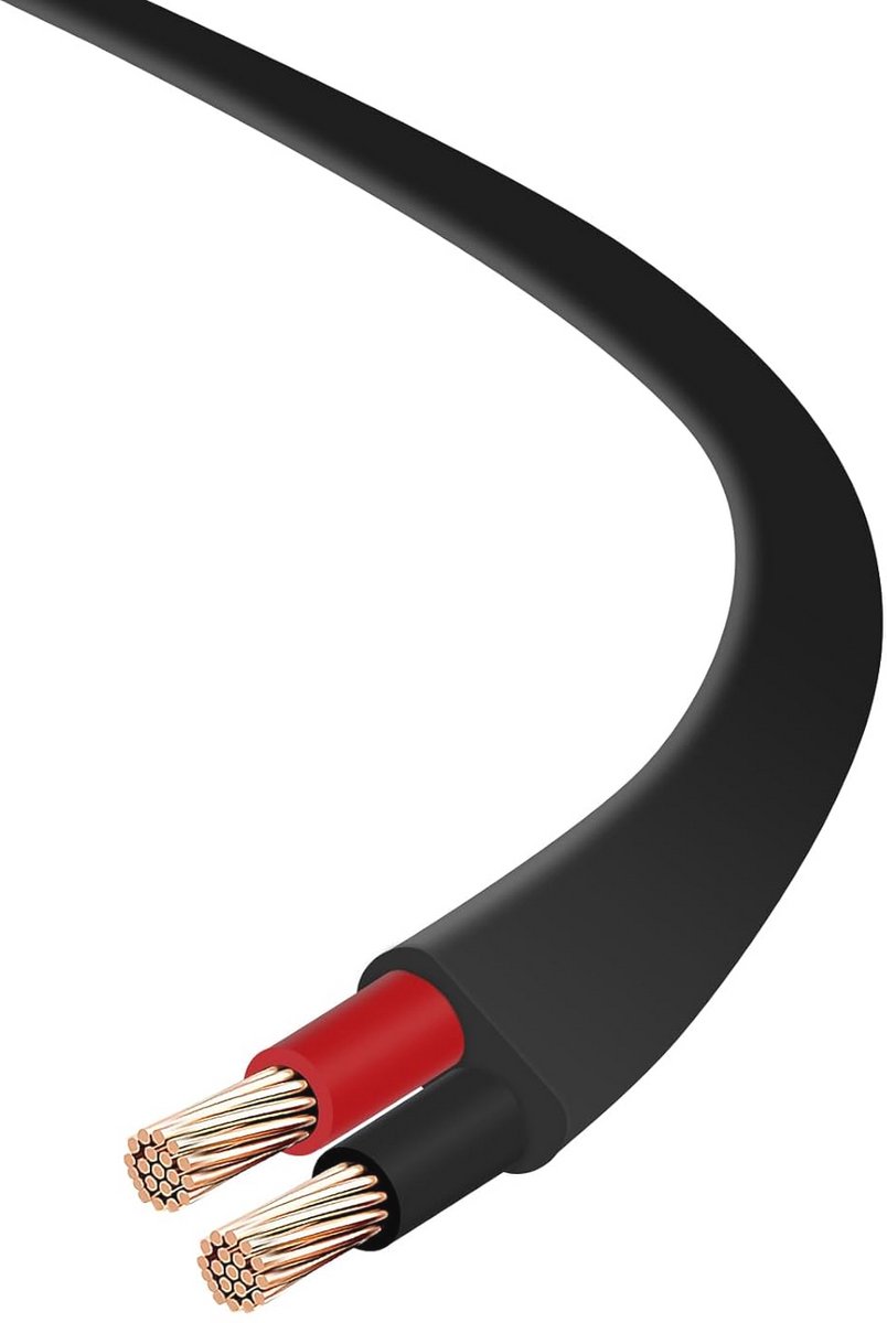 Zwarte 13-aderige autokabel 3 meter - 0,5 mm² meerwielige aanhangerkabel voor voertuigen, camping en industrie