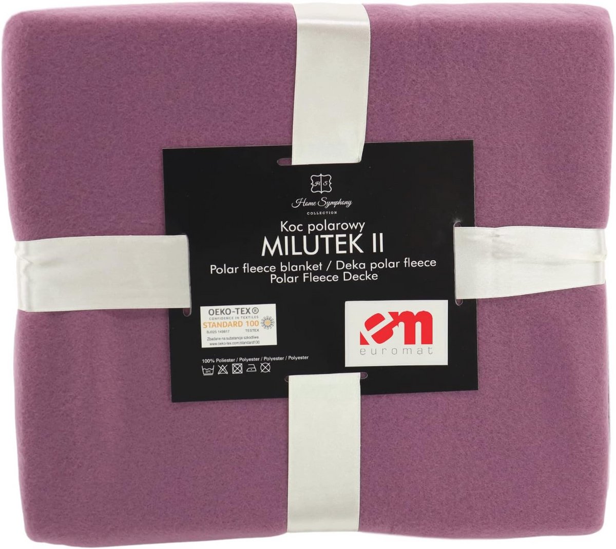 Zachte Paars Fleece Deken 150x200 cm - Kreukvrij en Comfortabel