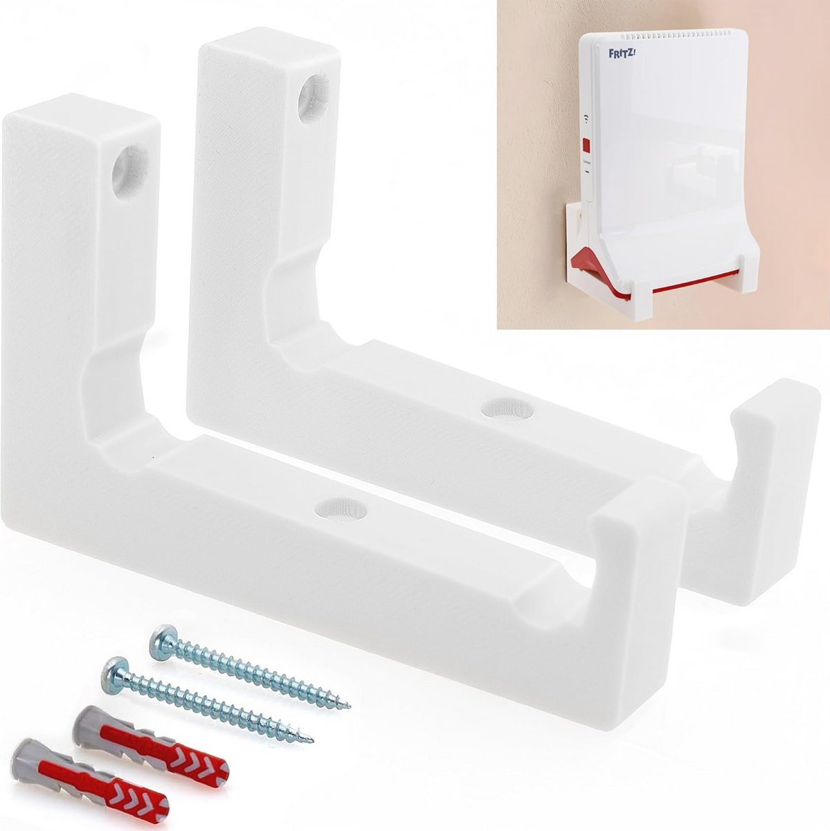 Wandhouder voor WiFi Repeater, tweedelige set voor makkelijke montage en optimale ontvangst