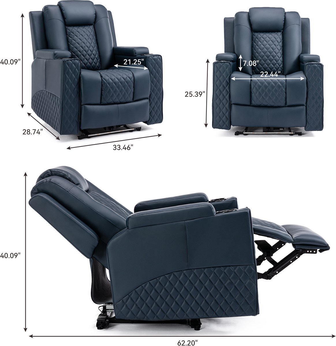 Relaxstoel Elektrische Televisiestoel Relaxstoel Ligstoel - afbeelding 2