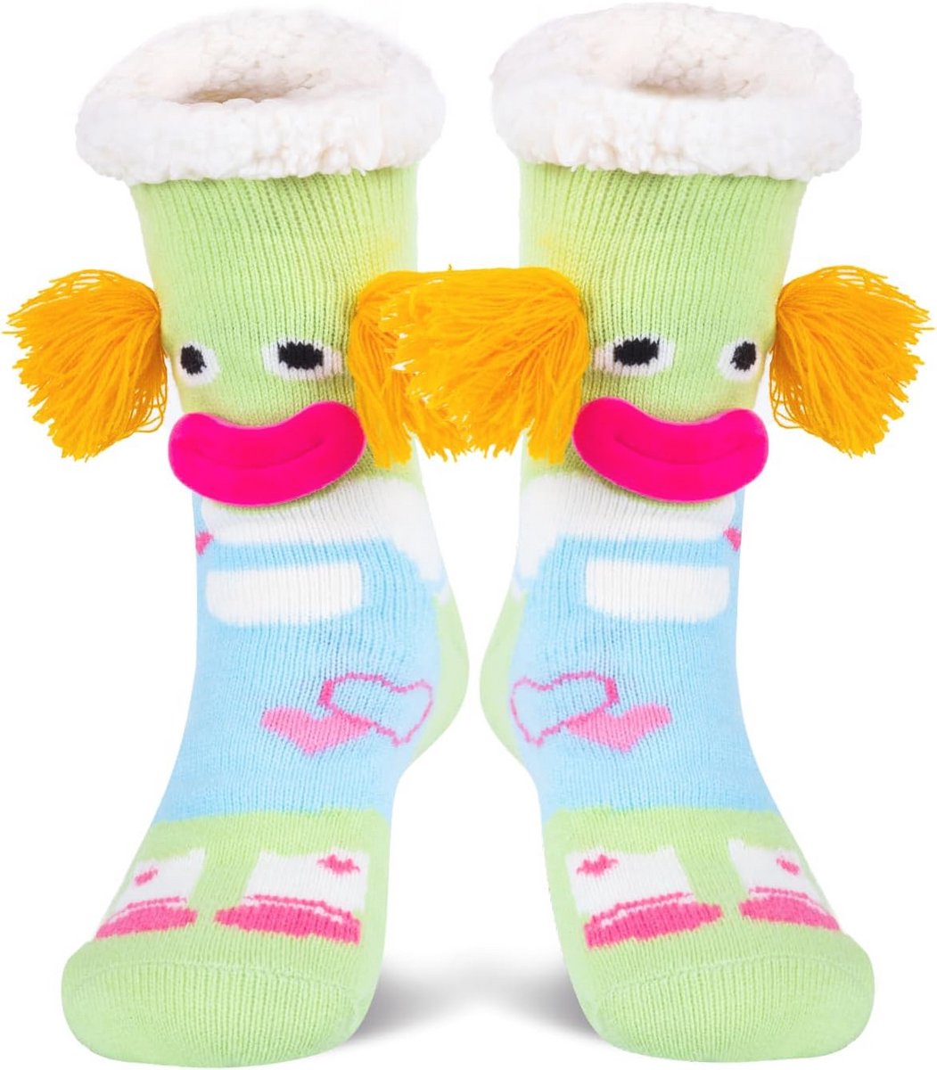Damespantoffels en Wintersokken - Comfortabele Thermische Dierensokken voor Thuis