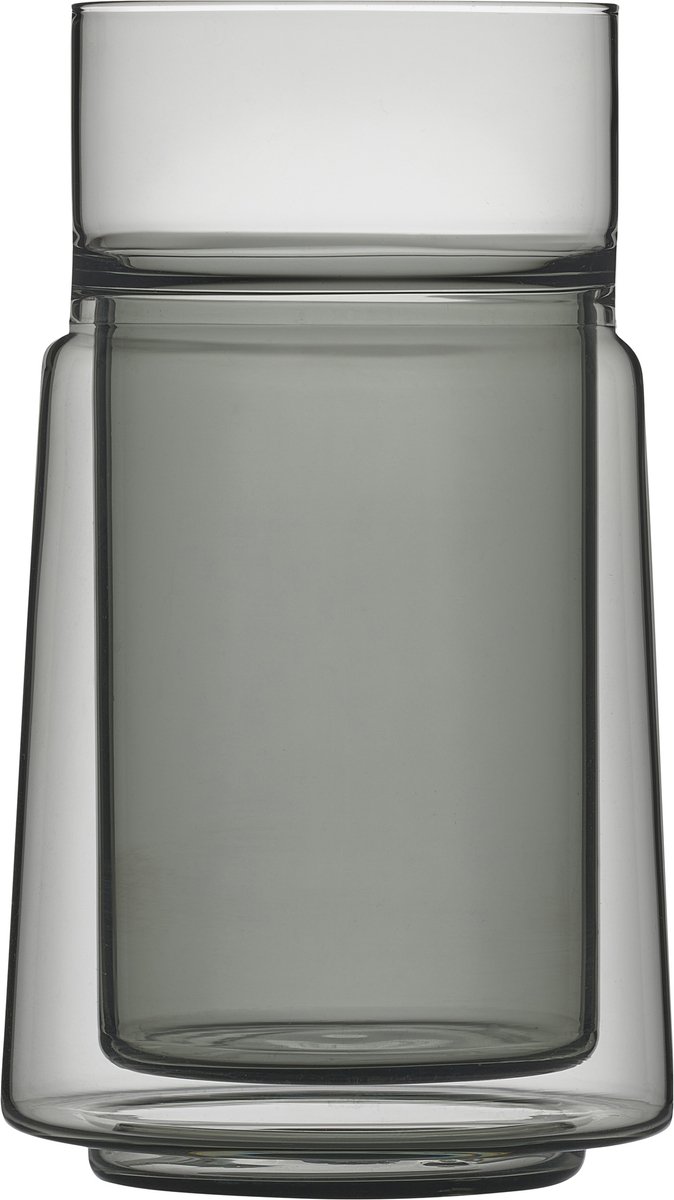 Jacob Jensen Large Dubbelwandig glas Dia 8,4 x 14 cm 33 cl Black
