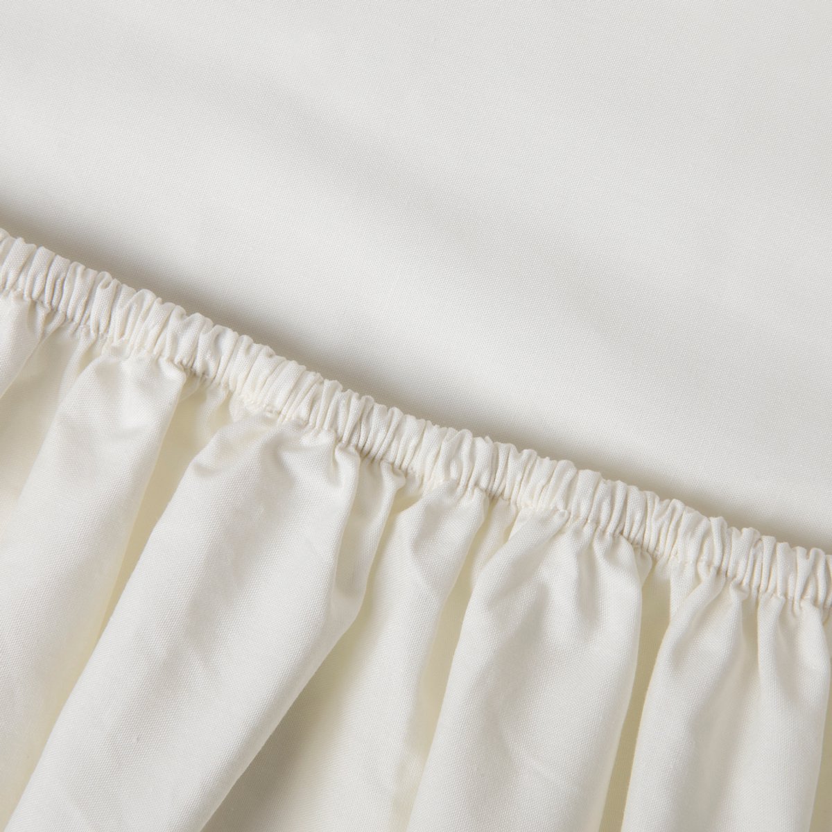Kayori Shizu Topper Hoeslaken Perkal - 200x210-220cm - 200TC Hotelkwaliteit - Matrasdikte 12 cm - Offwhite