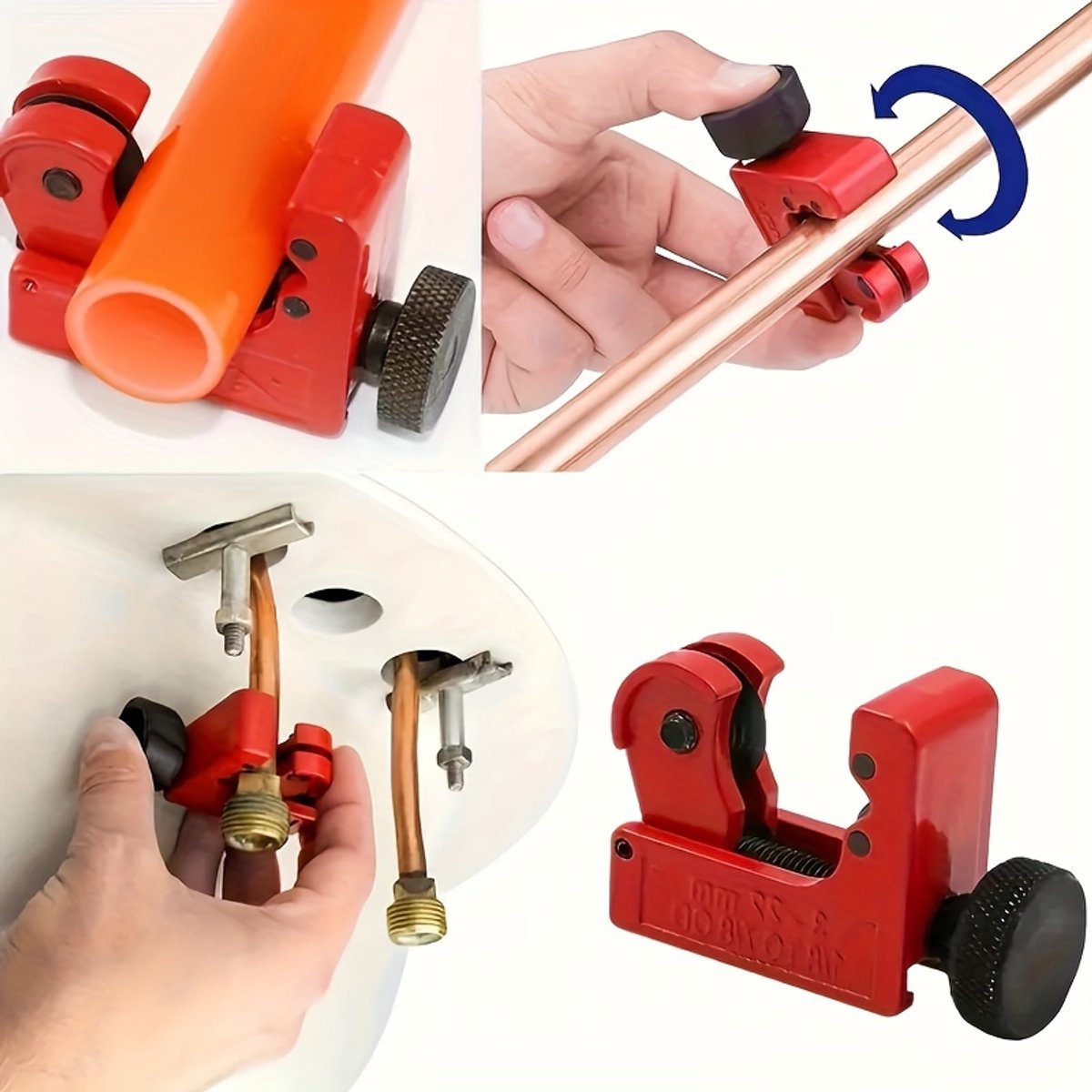Mini Pijpsnijder 3-22 mm – Compacte Metalen Buizensnijder voor Koper, Aluminium & Messing – Lichtgewicht en Duurzaam – Ideaal voor Sanitair & Elektrisch Gebruik thumbnail 2