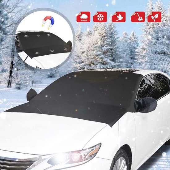 Voorruitbeschermhoes - Voor winter - Vouwbaar - Bescherming tegen ijs - Tegen sneeuw, ijs, zon, stof - Voor auto, SUV