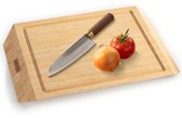 Namture Hakblok Bamboe Sharp – Hakblok Hout 45x30 cm – Extra Dik 4 cm – Luxe Snijplank – Serveerplank – Tapasplank – Borrelplank – Snijplank Hout – Premium Bamboe – Luxe Geschenkdoos