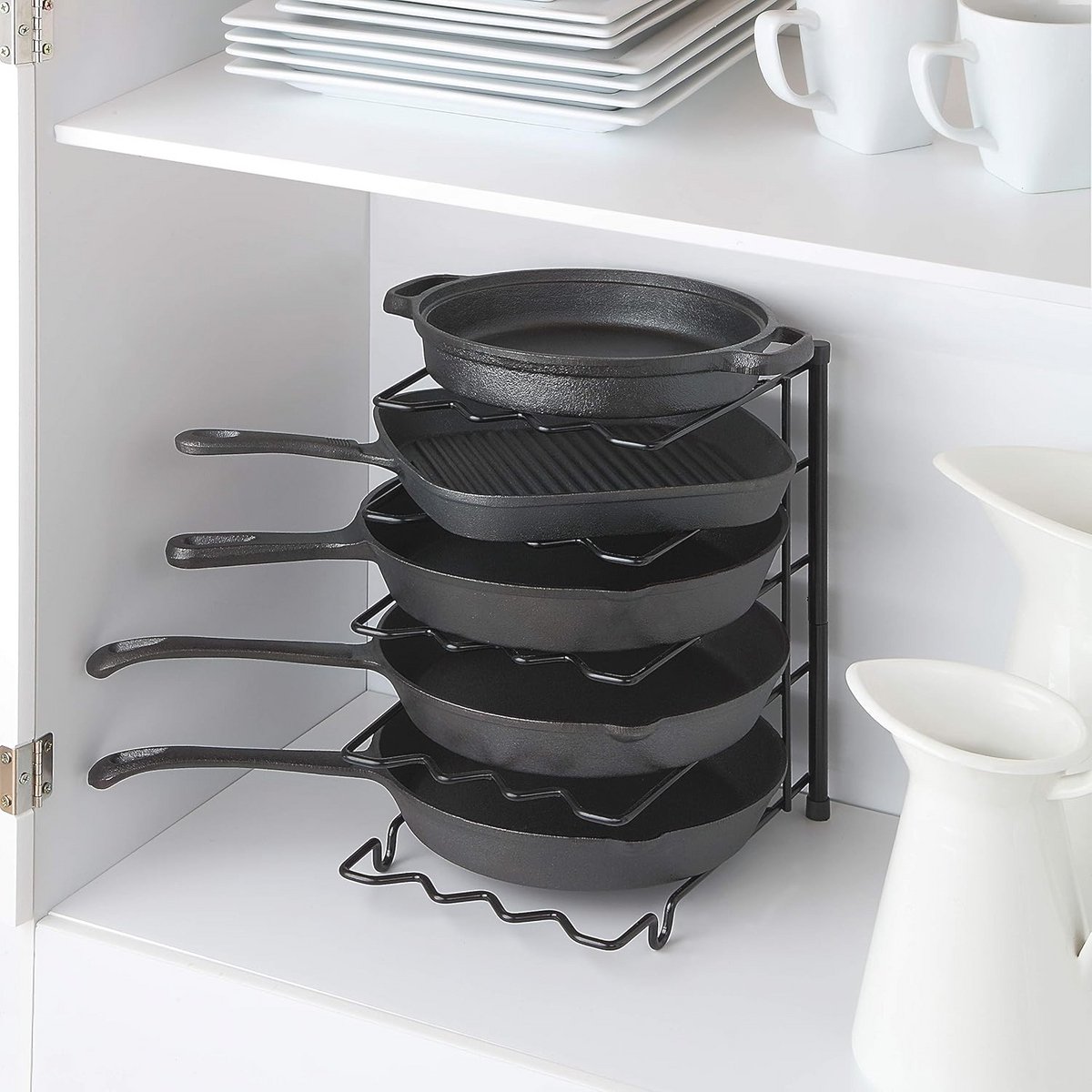 Heavy Duty Keuken Organizer - Ideal voor Pannen en Deksel Opslag