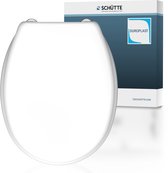 Siège de toilette SCHÜTTE 82000 BLANC - Duroplast - Charnières en acier inoxydable - Peint - Blanc