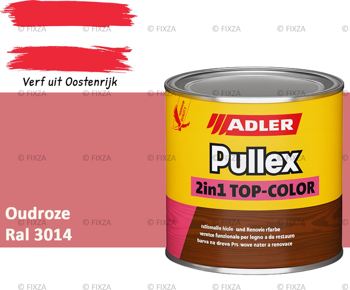 ADLER Pullex 2in1 Top-Color – Oudroze – 2,5 Liter – Dekkende Houtverf Buiten – Zijdemat