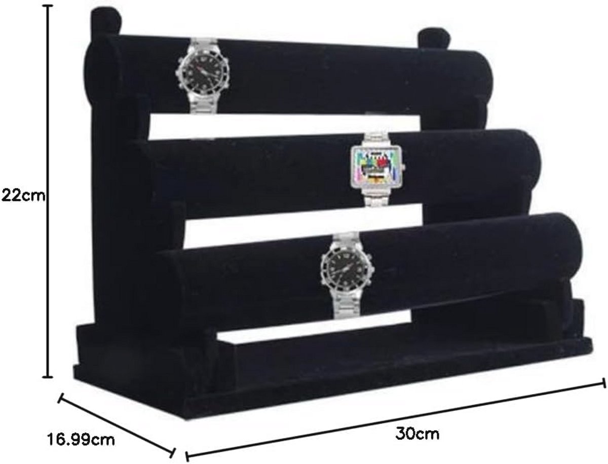 Fluwelen Armbandstandaard en Horlogestandaard - Perfect voor Presentatie en Opberging