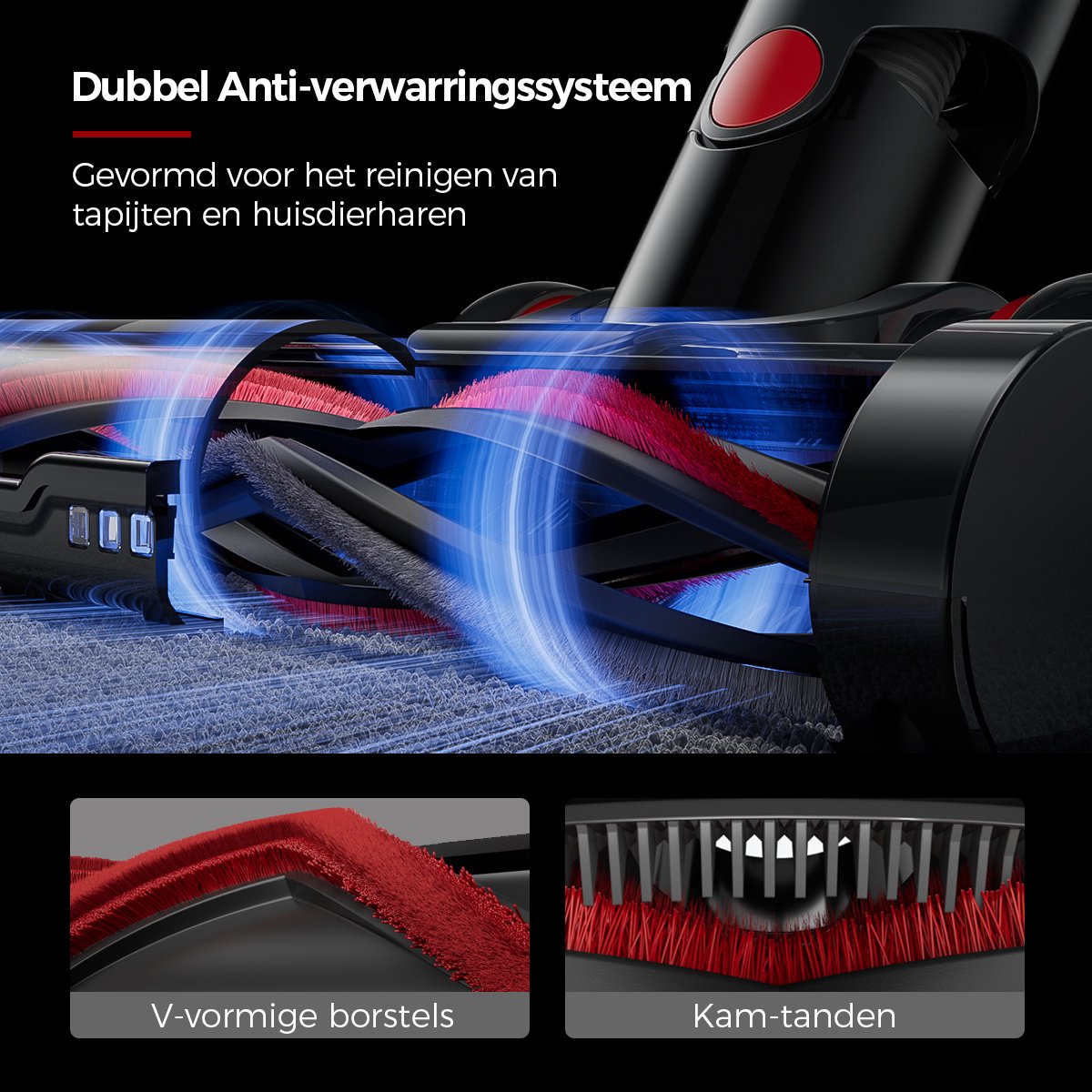 VACTechPro Steelstofzuiger-draadloos-48000Pa-550W-70Min - afbeelding 3