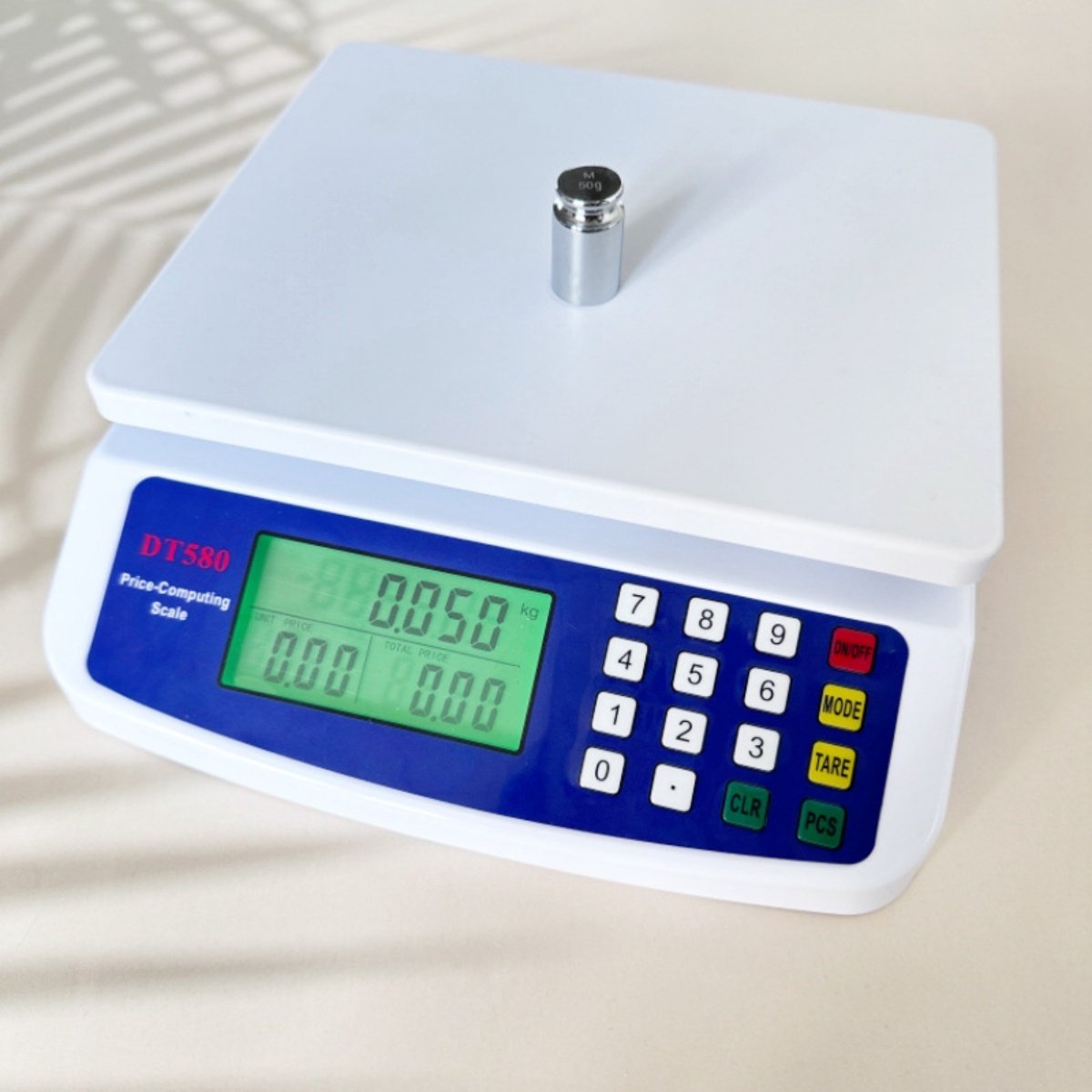 GELLDG Elektronische weegschaal - Grote keukenweegschaal met LCD-scherm - Fruitweegschaal met stuk-telfunctie - Weegschaal met hoge precisie - Maximaal gewicht 30 kg