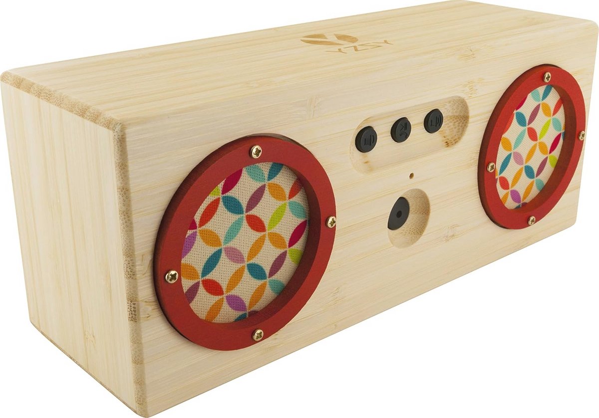 Bluetooth Speaker met Geïntegreerde Microfoon en Handsfree Functie - Duurzaam Bamboe Design
