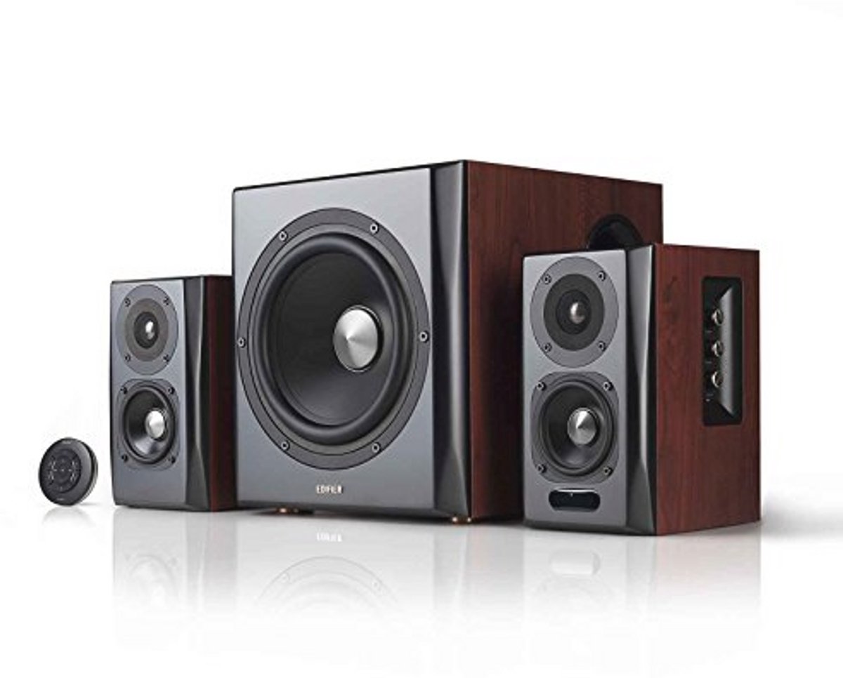2.1 Bluetooth Hifi Boxenset met Subwoofer en Houten Afwerking