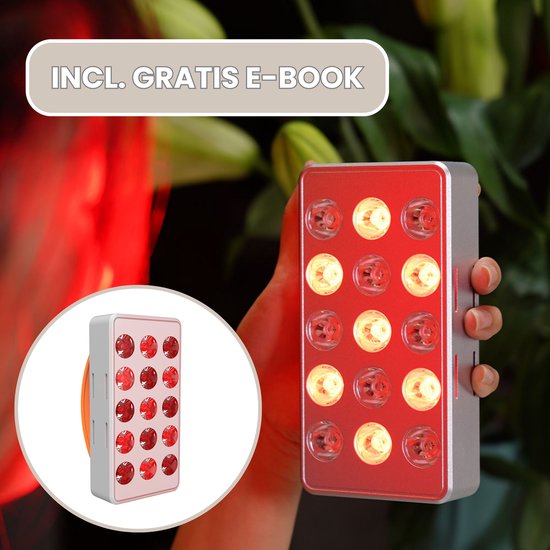 Rood licht therapie lamp reisformaat | LED infrarood lamp | Red Light Therapy | Vitalwave