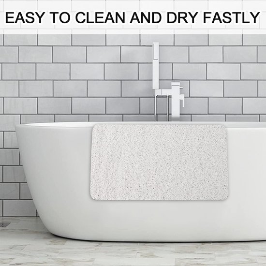 Tappetino Antiscivolo Per Doccia Lashuma Sissi – 53x53 Cm, Bianco, Con Ventose E Fori Di Drenaggio – Lavabile In Lavatrice