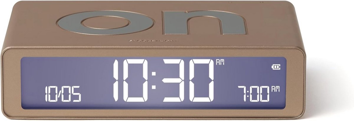 Verlichte Ochtendwekker met Snooze-functie - Omkeerbaar met LCD-display