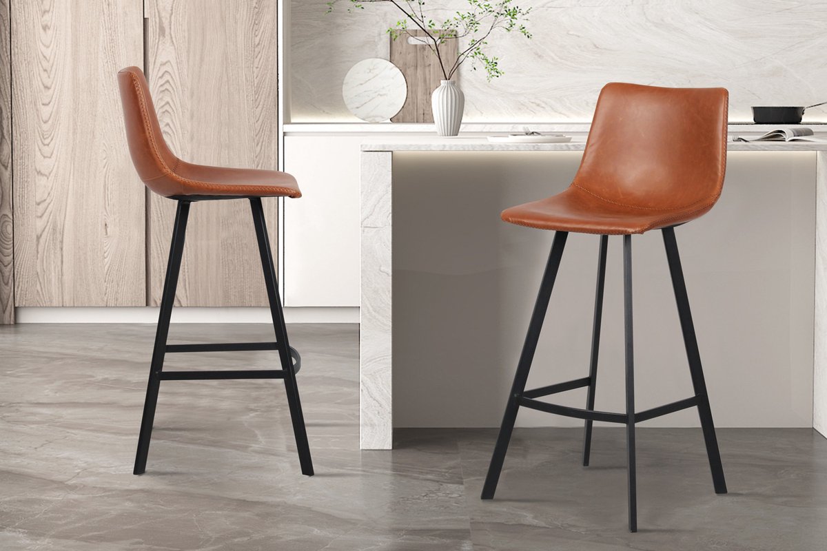 Barstoel Ozan H 75cm - cognac