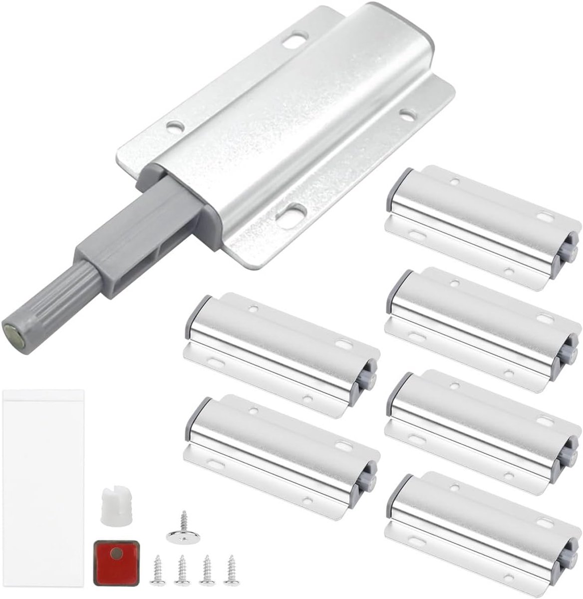 Push to Open - Deur Opener - 6 Stuks - Magnetische Tip - Voor Meubels - Lades - Druk Opener - Kast Deur Opener - Druk Snapper
