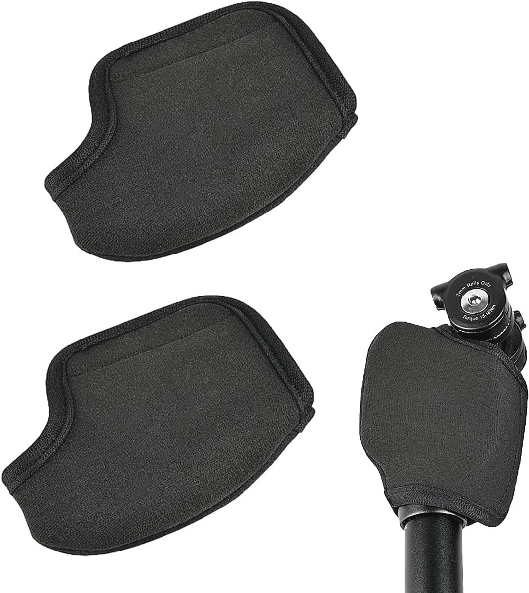 2 Stuks Zadelsteunen voor Geveerde Zadelpen - Nylon Bescherming en Vingerbescherming
