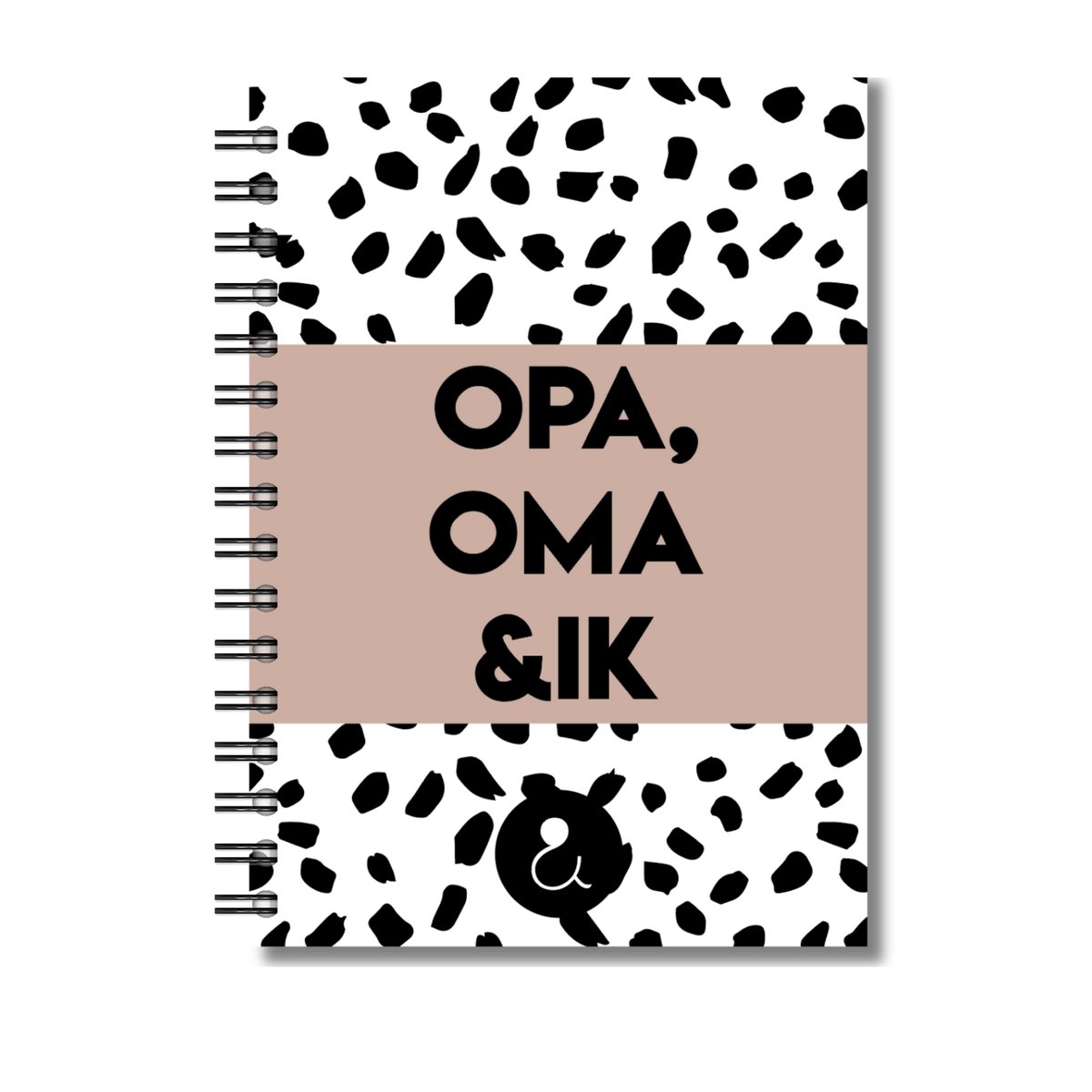 Invulboek Opa, Oma & Ik | Herinneringenboek Met Opa & Oma | Dots Sand