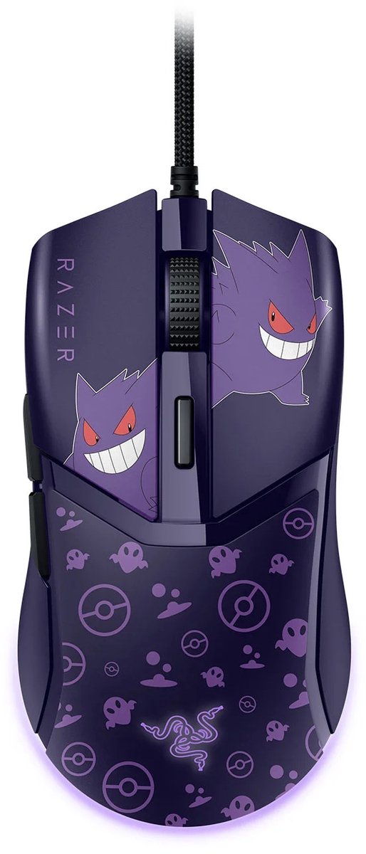 Razer Cobra - Gaming Muis - Bedraad en Lichtgewicht - RGB - 8500 DPI - Pokémon Gengar Edition