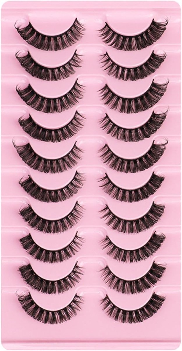 Eyelash Clusters - 10 Pairs Valse Wimpers Zwart - 6 Stijlen Voor Beginners