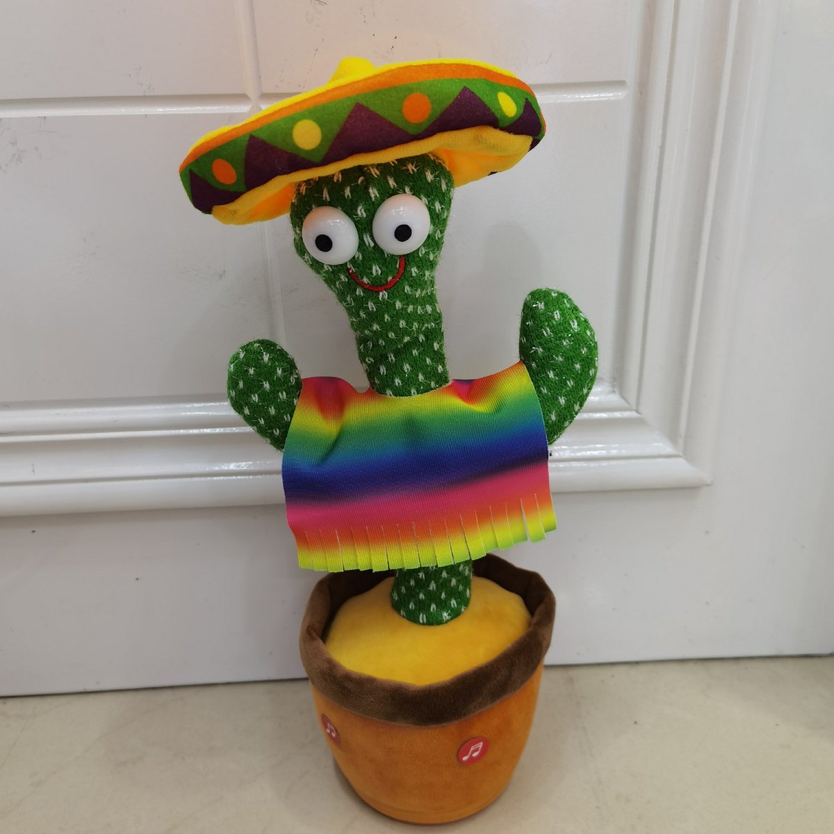 Vdtoys® Dansende Cactus Mexicaan - Talking Cactus 32CM - Oplaadbaar - Pratende Cactus - Interactieve knuffel - Zingende cactus - USB opladen - Baby speelgoed - 120 Tiktok Liedjes