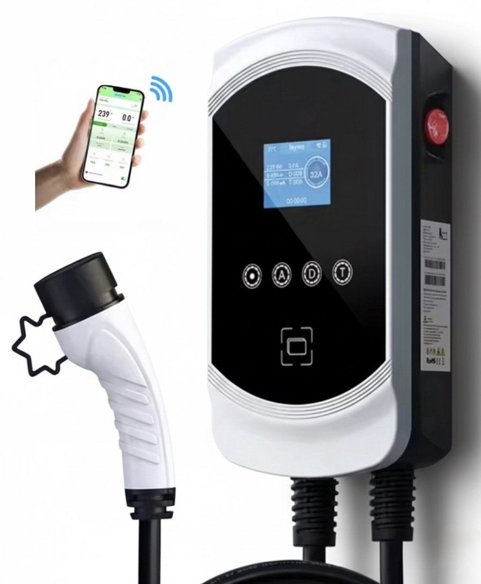 Krachtige 7.6 kW Laadpaal met Loadbalancing en App-functie