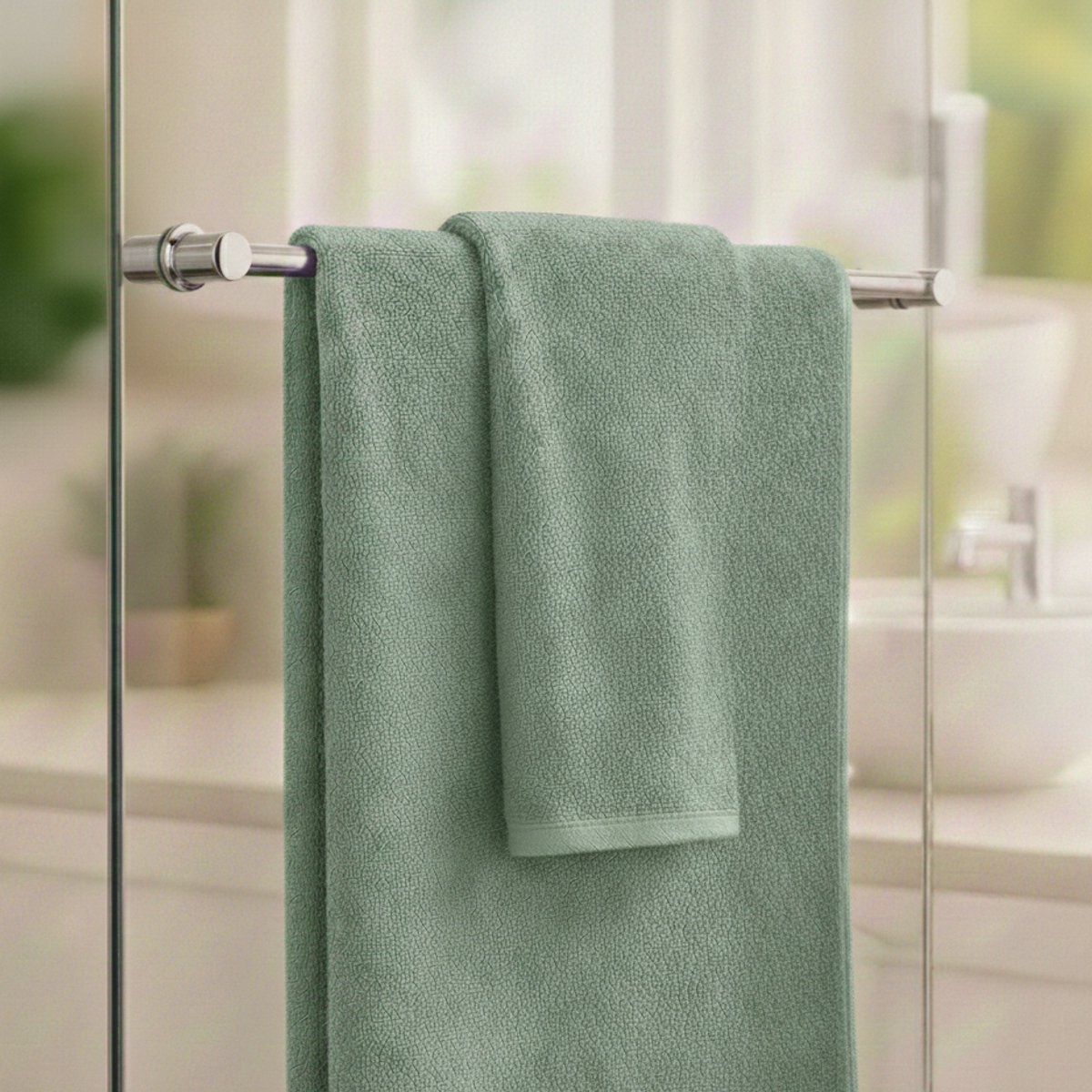 Nile Textile Luxe Badlaken - 70x140 - Pistache - 600GSM - Egyptisch Katoen
