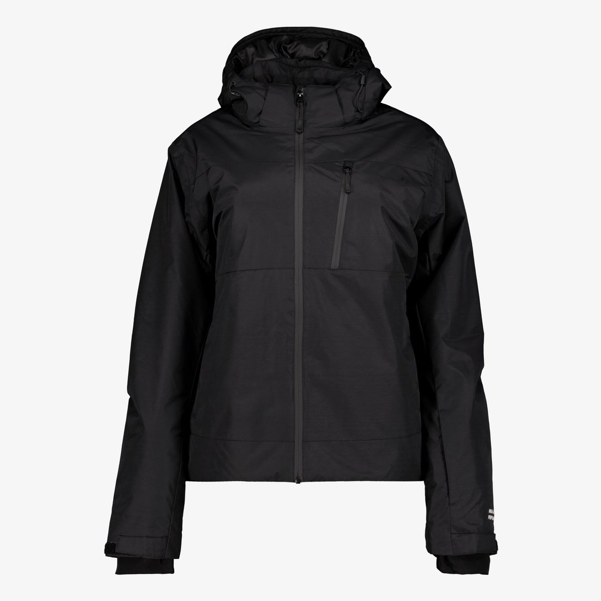 Mountain Peak dames ski-jas zwart 8000 mm waterkolom - Maat XXL