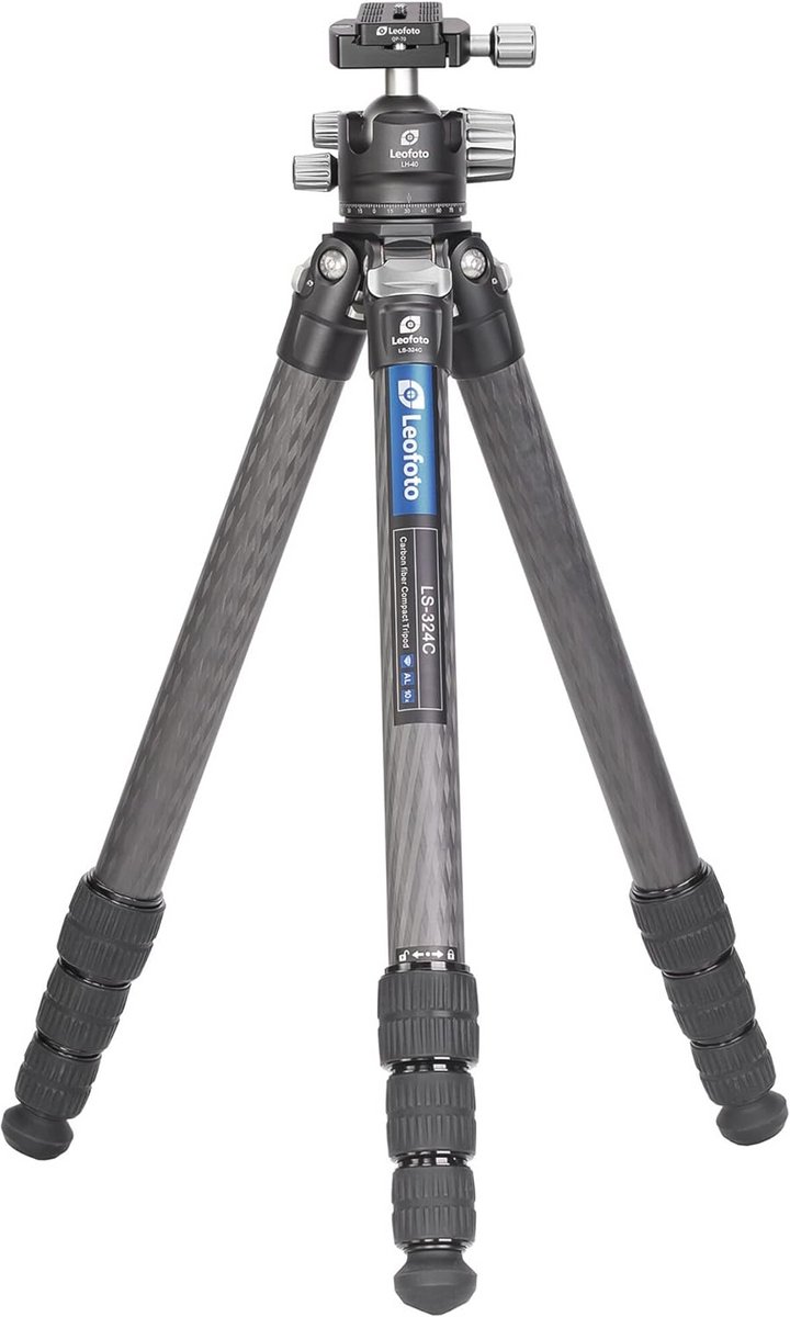 Carbon statief met kogelkop - Draagkracht 15kg - Uitschuifbare poten - Hoogte 17 cm tot 171 cm
