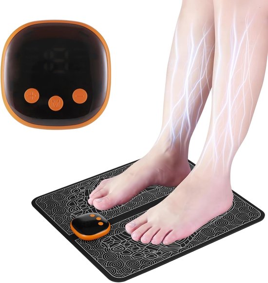 Foto: Beenmassage apparaat voetmassage apparaat bloedsomloop spier herstel zwart met wit