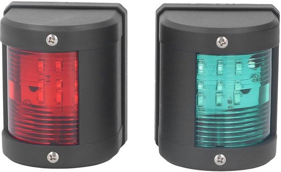 TKSE Bootnavigatielicht, Roestvrij Staal 12V LED Marine Bootjacht Rood Groen Boeg Navigatielicht