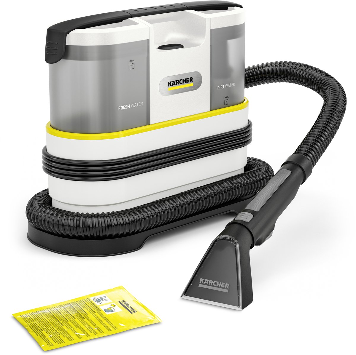Kärcher SE 2 Spot Pure Tapijtreiniger - Vlekkenreiniger - 1,5l / 0,8l - Spotcleaner voor o.a. autostoelen - bureaustoelen - banken - vloerkleden - baby-en kinderstoelen en andere stoffen ondergronden