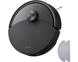 Roborock Q10 S5 Set Robotstofzuiger– 10000 Pa Zuigkracht–Dubbele Anti-klitfunctie–VibraRise 2.0-Systeem– 8 mm Dweillift– PreciSense LiDAR-navigatie–Obstakelvermijding– APP–Zwart-2 Dweilen